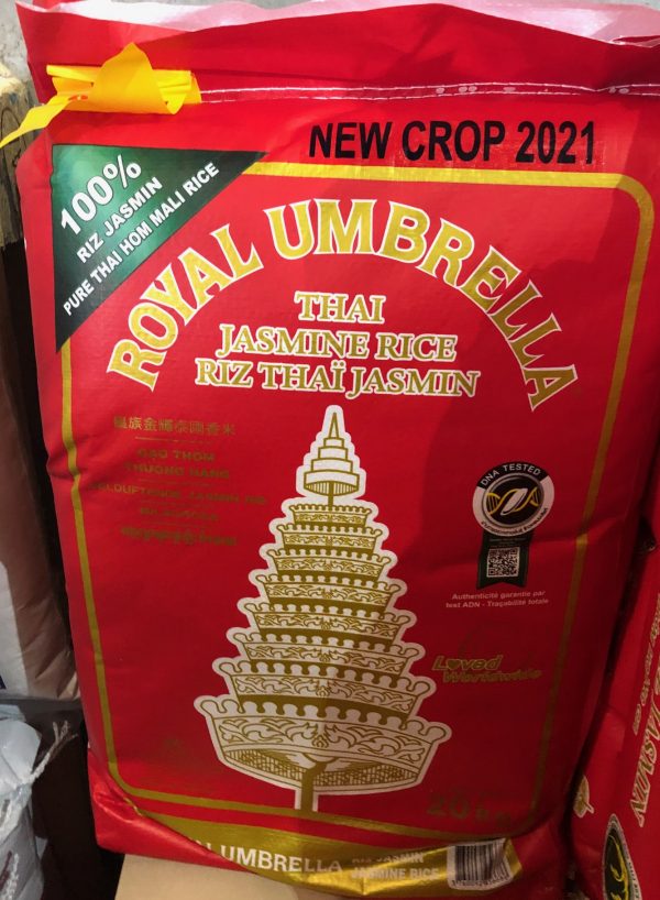 Royal Umbrella Thailand Jasmine Rice (New Crop2021) 20kg