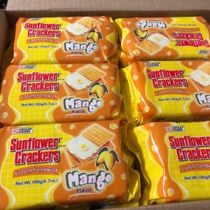 Sunflower Crackers Cream Sandwich Mango Flavor 190g